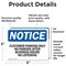 Signmission No Loitering OSHA Notice Sign, Vinyl Decal, 5in W x 3.5in L, 2PK OS-2PACK-NS-D-35-L-17049 - alternate 2